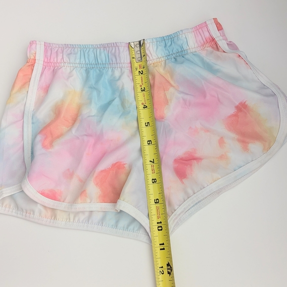 Kids (Size Small/7-8) Pastel Colored Tie-Dye Shorts w/Elastic Waist - Picture 10 of 14